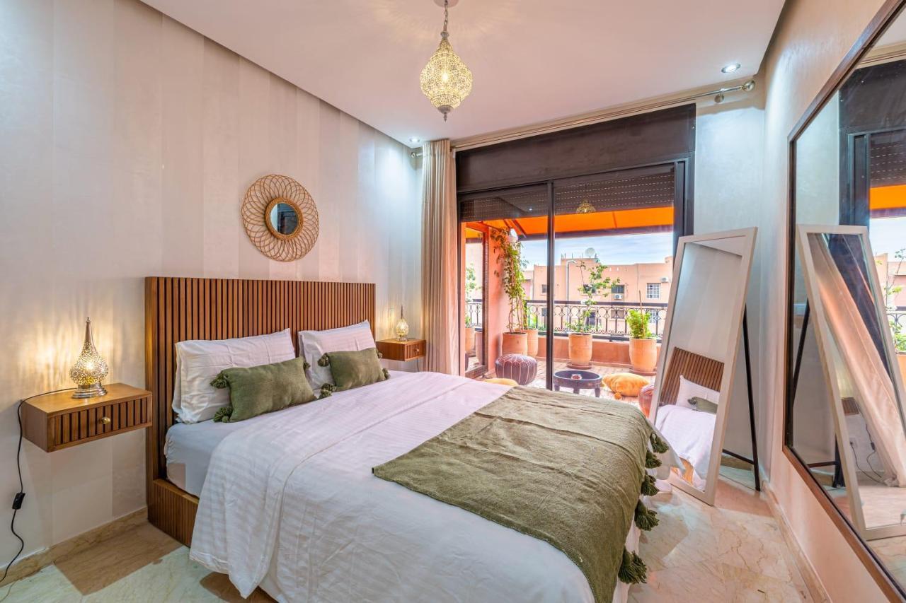 L'Atlas - Appartement Authentique A Gueliz Marrakesh Exterior foto