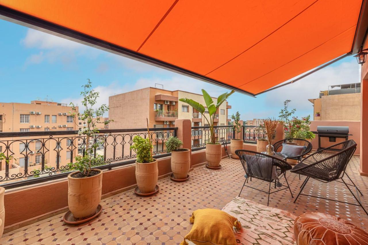 L'Atlas - Appartement Authentique A Gueliz Marrakesh Exterior foto