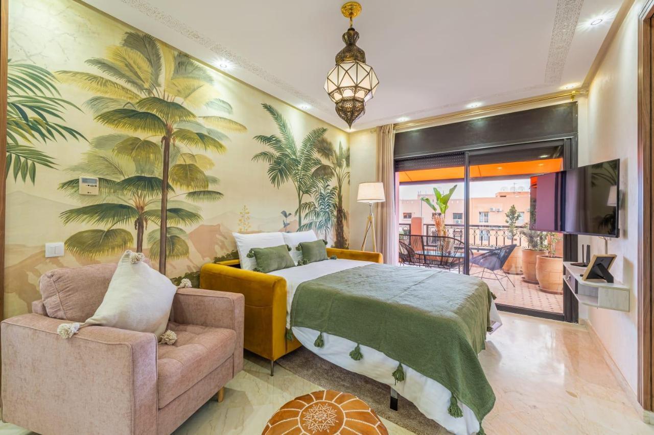 L'Atlas - Appartement Authentique A Gueliz Marrakesh Exterior foto